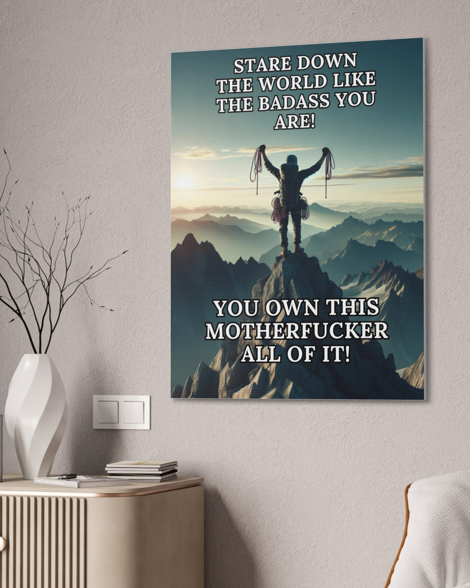 Stare Down The World Like The Badass You Are - Printable Download - Good Morning Badass