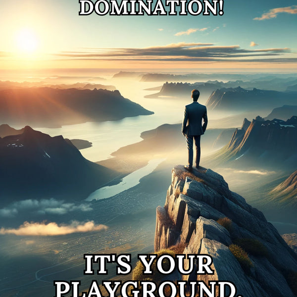 Look Out Over That City And Plot Your Domination - Printable Download - Good Morning Badass